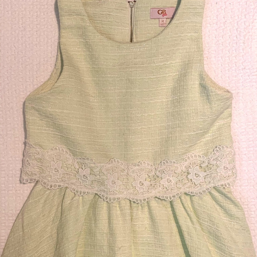 Children’s pastel green dress